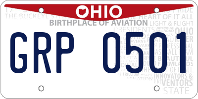 OH license plate GRP0501