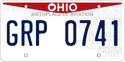 OH license plate GRP0741
