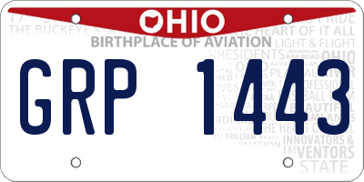 OH license plate GRP1443
