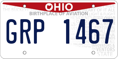 OH license plate GRP1467