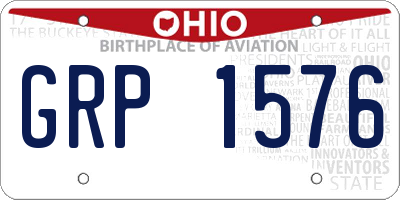 OH license plate GRP1576