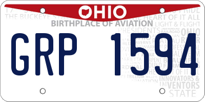 OH license plate GRP1594