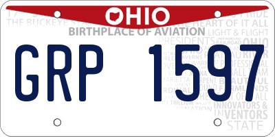 OH license plate GRP1597