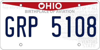 OH license plate GRP5108