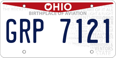 OH license plate GRP7121