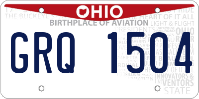 OH license plate GRQ1504