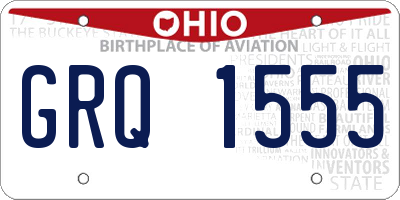 OH license plate GRQ1555