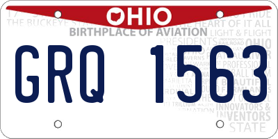 OH license plate GRQ1563