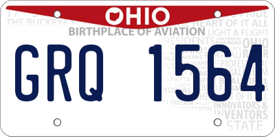OH license plate GRQ1564