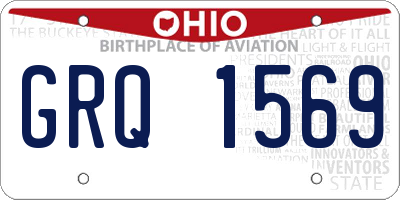 OH license plate GRQ1569