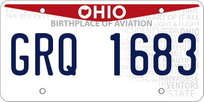 OH license plate GRQ1683