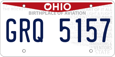 OH license plate GRQ5157