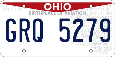 OH license plate GRQ5279