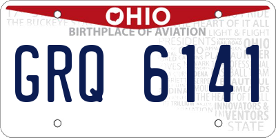 OH license plate GRQ6141
