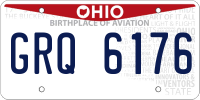 OH license plate GRQ6176