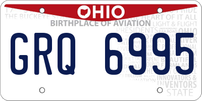 OH license plate GRQ6995