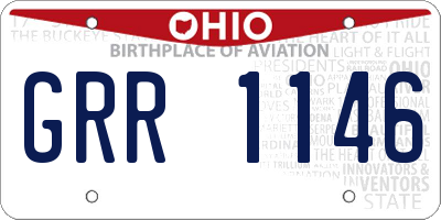 OH license plate GRR1146