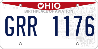 OH license plate GRR1176