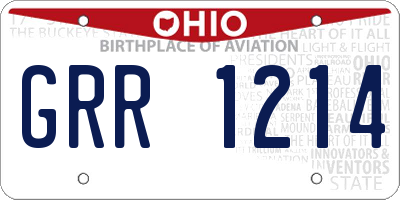 OH license plate GRR1214