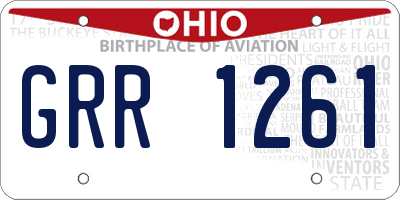 OH license plate GRR1261