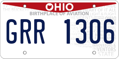 OH license plate GRR1306