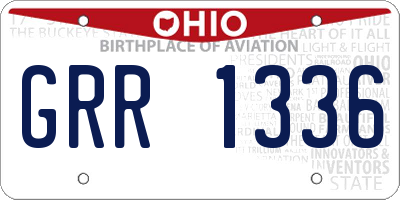OH license plate GRR1336