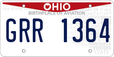 OH license plate GRR1364