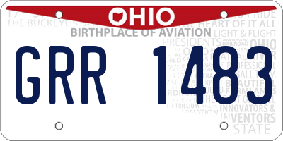 OH license plate GRR1483