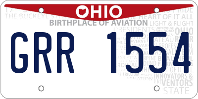 OH license plate GRR1554