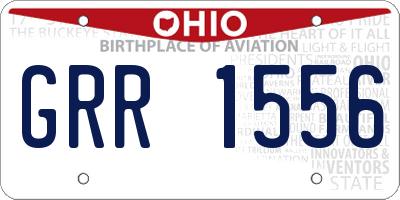 OH license plate GRR1556