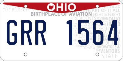 OH license plate GRR1564