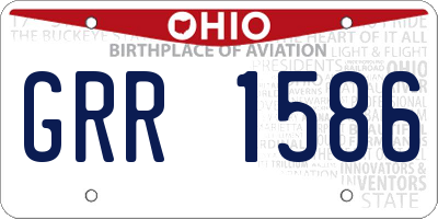 OH license plate GRR1586