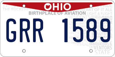 OH license plate GRR1589