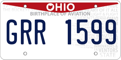 OH license plate GRR1599