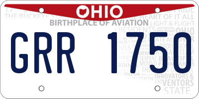 OH license plate GRR1750