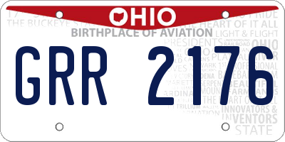 OH license plate GRR2176