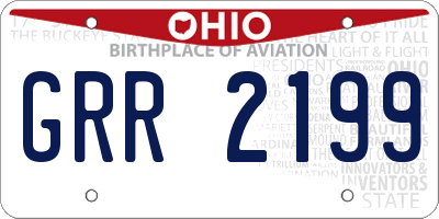 OH license plate GRR2199