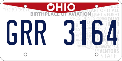 OH license plate GRR3164