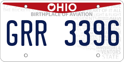 OH license plate GRR3396