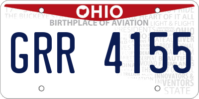 OH license plate GRR4155