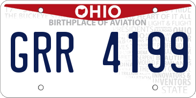 OH license plate GRR4199