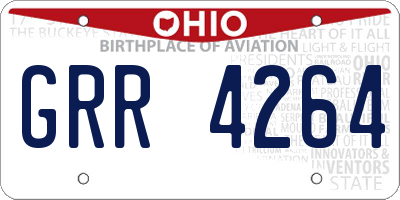 OH license plate GRR4264