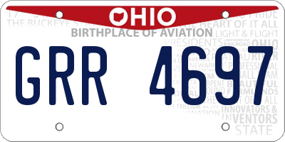 OH license plate GRR4697