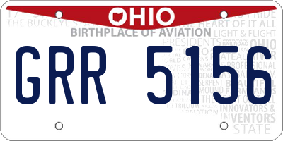 OH license plate GRR5156