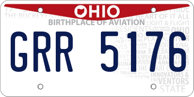 OH license plate GRR5176