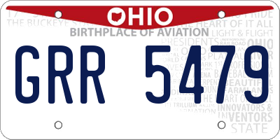 OH license plate GRR5479