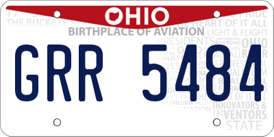 OH license plate GRR5484