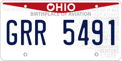 OH license plate GRR5491