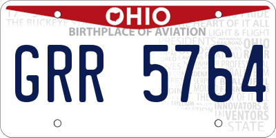 OH license plate GRR5764