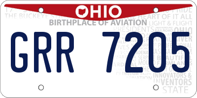 OH license plate GRR7205